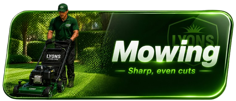 Mowing service banner